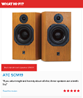 ATC SCM 19 - What Hi Fi? Sound and Vision Awards 2016 - "Best standmounter £1200+"